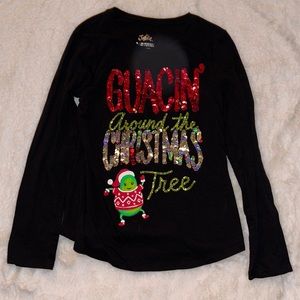 Holiday top for girls .